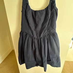 Abercrombie babydoll dress. Navy.